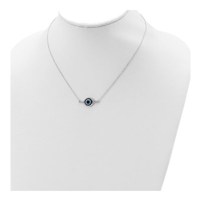 Sterling Silver Eye Pendant Necklace – view 5