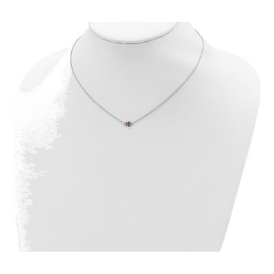 Sterling Silver Girl's Enamel Butterfly Pendant Necklace – view 5