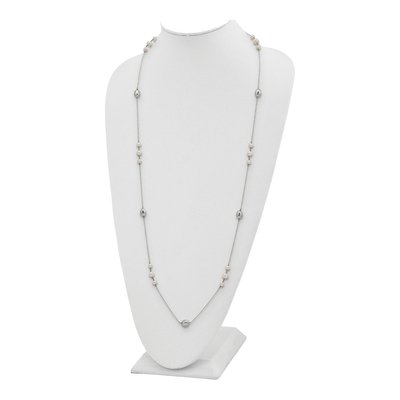 Sterling Silver Freshwater Cultured Pearl Necklace – view 2