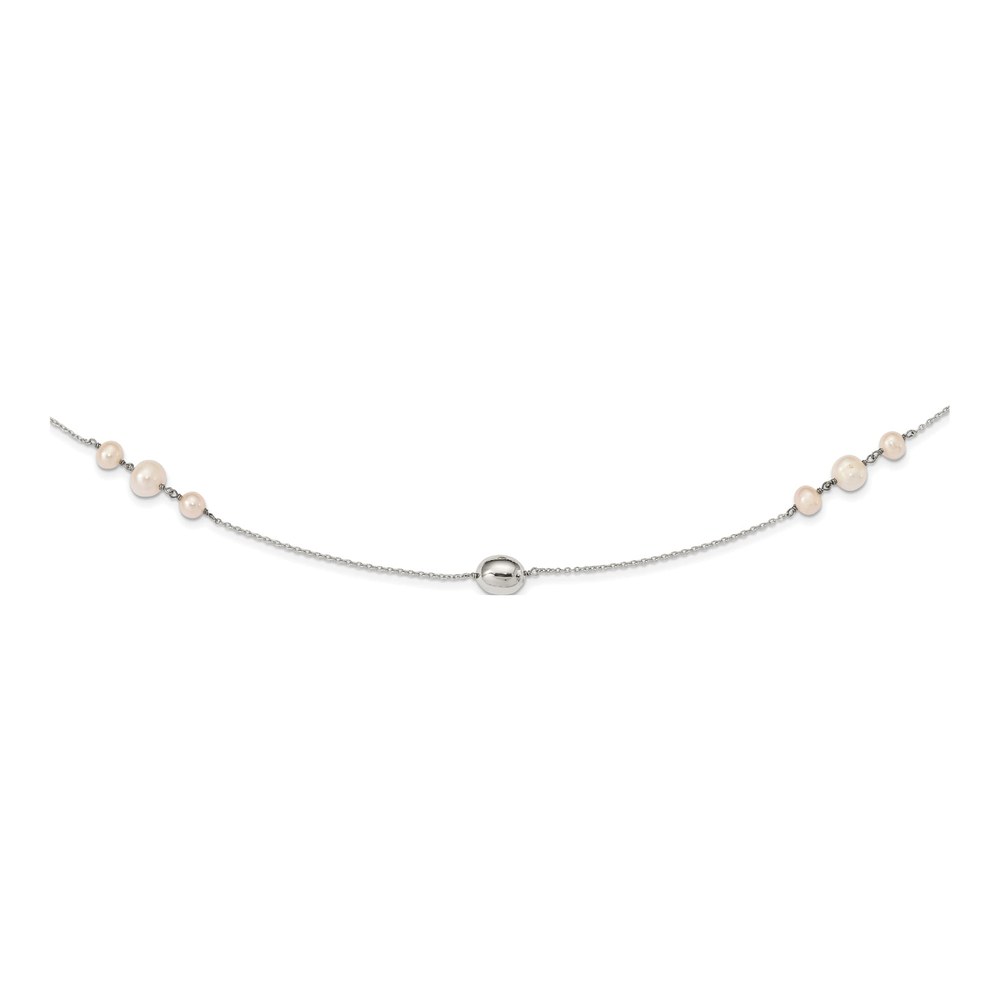 Sterling Silver Freshwater Cultured Pearl Necklace
