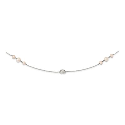 Sterling Silver Freshwater Cultured Pearl Necklace