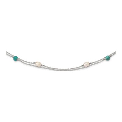 Sterling Silver Freshwater Cultured Pearl Necklace