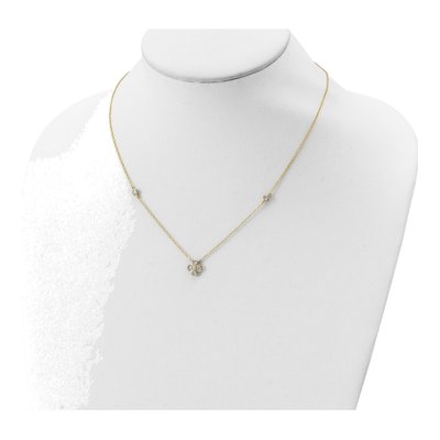 Gold-Plated Sterling Silver CZ Necklace – view 5