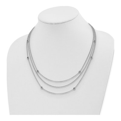 Sterling Silver Love Knot Multi-Strand Pendant Necklace – view 3