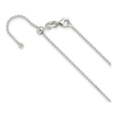 Sterling Silver 1.75mm Beaded Chain