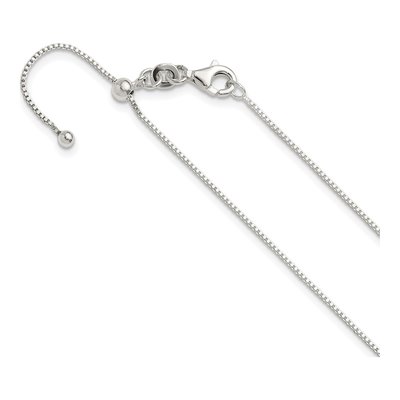 Sterling Silver 0.9mm Box Chain