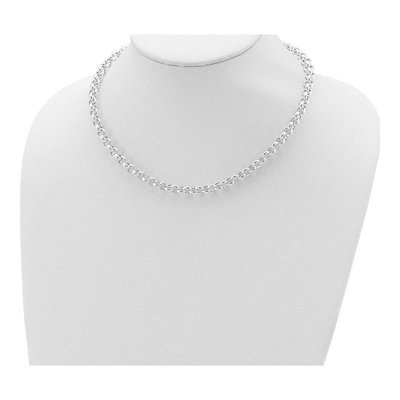 Sterling Silver 6.75mm Fancy Rolo Chain – view 3