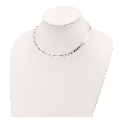 Sterling Silver Cubetto Omega Necklace – view 4
