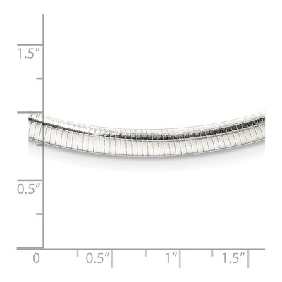 Sterling Silver Cubetto Omega Necklace – view 6