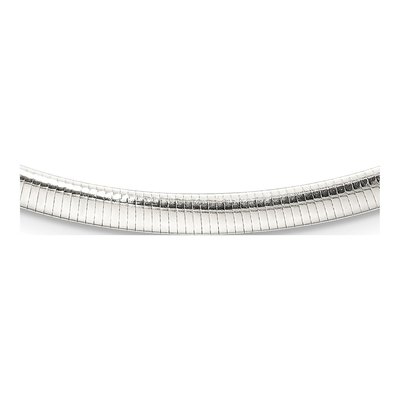 Sterling Silver Cubetto Omega Necklace