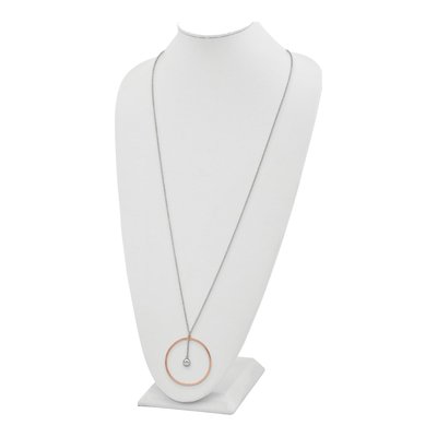 Rose Gold-Plated Sterling Silver Rolo Necklace – view 2