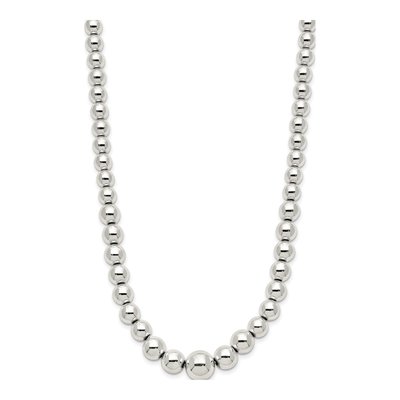 Sterling Silver Beaded Necklace – view 3