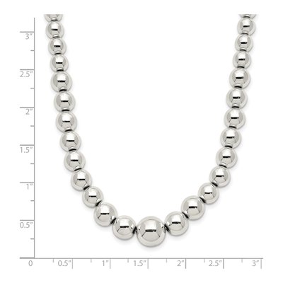 Sterling Silver Beaded Necklace – view 4