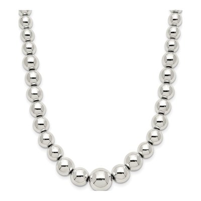 Sterling Silver Beaded Necklace