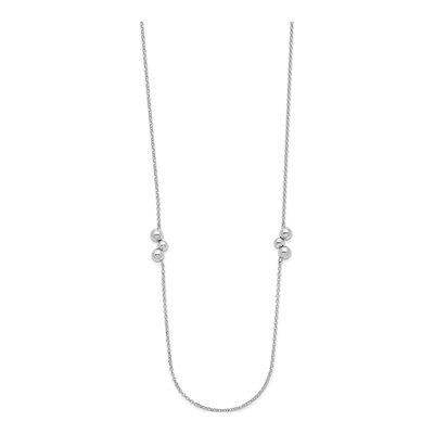 Sterling Silver Beaded Necklace – view 2