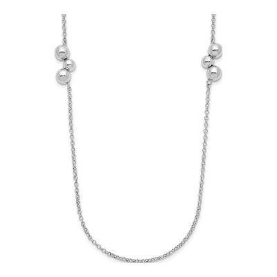 Sterling Silver Beaded Necklace