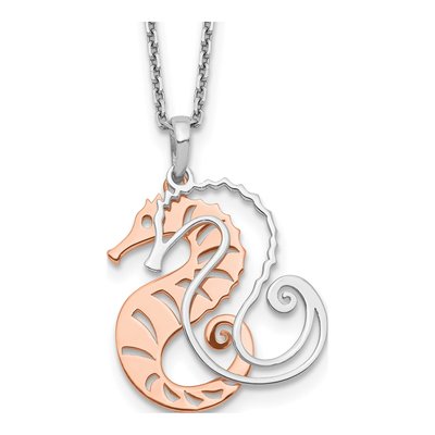 Sterling Silver Seahorse Pendant Necklace