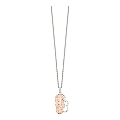 Sterling Silver Sandals Palm Tree Pendant Necklace – view 3