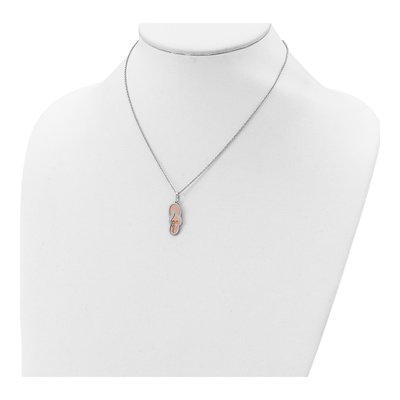 Sterling Silver Sandals Palm Tree Pendant Necklace – view 5