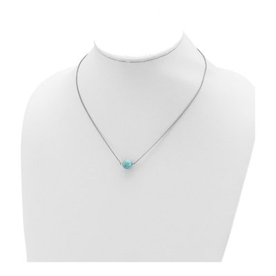 Sterling Silver Larimar Pendant Necklace – view 5