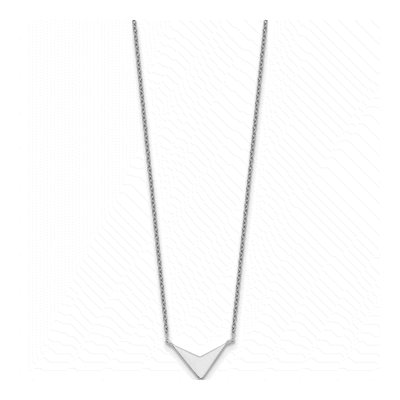 Sterling Silver V-Shape Necklace – view 3