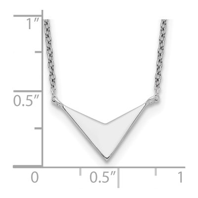 Sterling Silver V-Shape Necklace – view 4