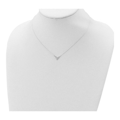 Sterling Silver V-Shape Necklace – view 5