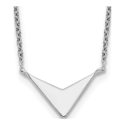 Sterling Silver V-Shape Necklace