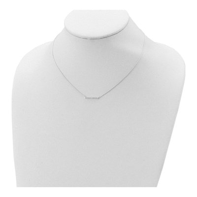 Sterling Silver CZ Bar Necklace – view 5