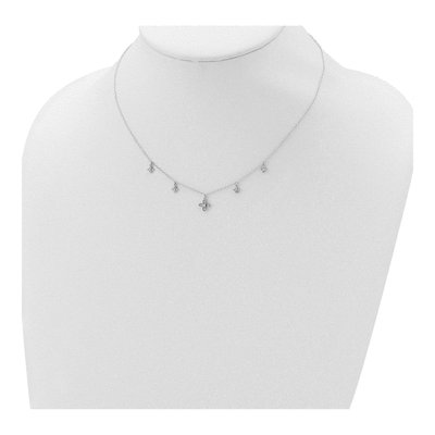 Sterling Silver CZ Cross Pendant Necklace – view 5