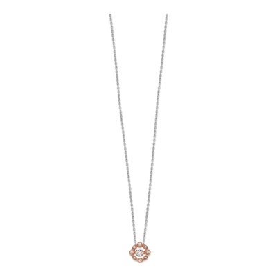 Rose Gold-Plated Sterling Silver CZ Necklace – view 3