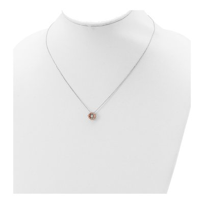Rose Gold-Plated Sterling Silver CZ Necklace – view 5