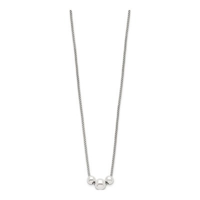 Sterling Silver Fancy Necklace – view 3