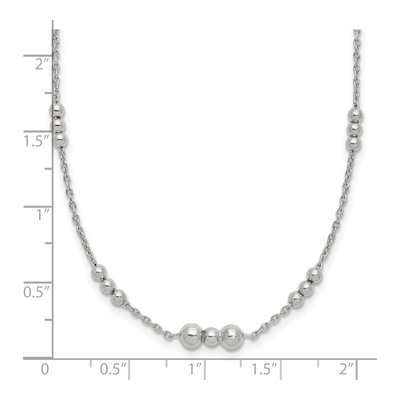 Sterling Silver Beaded Necklace – view 6