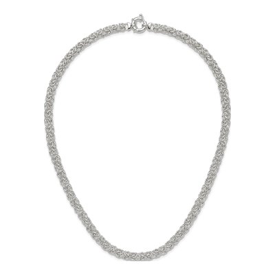 Sterling Silver 6.5mm Byzantine Chain – view 5