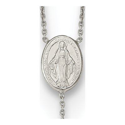 Sterling Silver Rosary Necklace – view 4