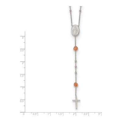 Sterling Silver Rosary Necklace – view 5