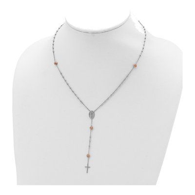 Sterling Silver Rosary Necklace – view 6