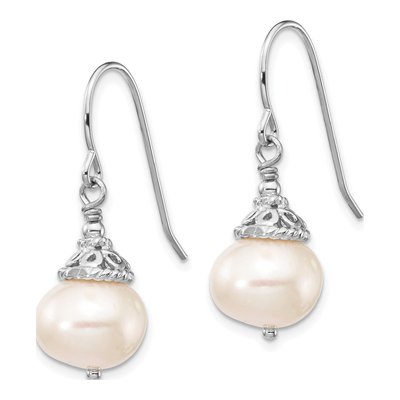 Sterling Silver Freshwater Pearl Necklace & Earring Set – view 4