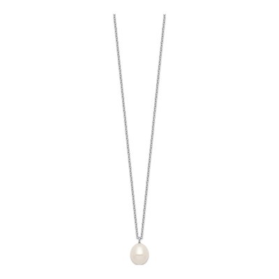 Sterling Silver Freshwater Pearl Necklace & Earring Set – view 2