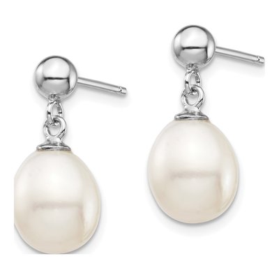 Sterling Silver Freshwater Pearl Necklace & Earring Set – view 4