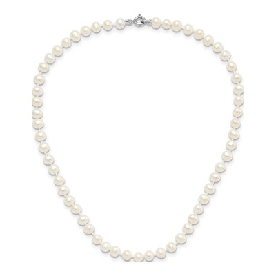 Girls' Sterling Silver Pearl Necklace, Bracelet & Earring – view 5
