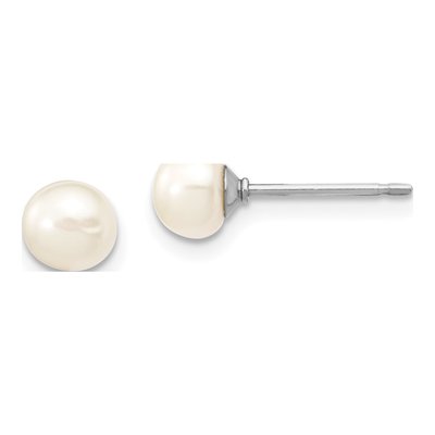 Girls' Sterling Silver Pearl Necklace, Bracelet & Earring – view 2