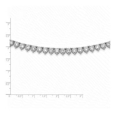 Sterling Silver CZ 36-inch Riviera Necklace – view 4