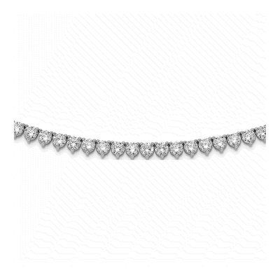 Sterling Silver CZ 36-inch Riviera Necklace