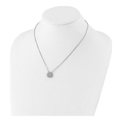 Sterling Silver CZ Station Necklace – view 4