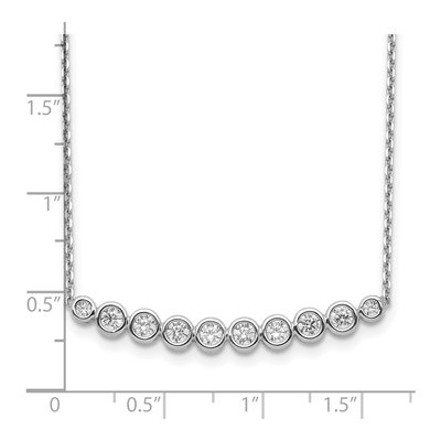 Sterling Silver CZ Bar Necklace – view 4