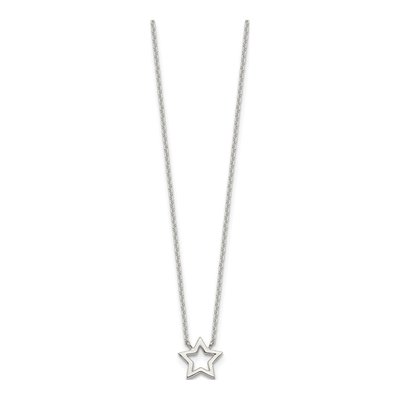 Sterling Silver Cut-Out Star Pendant Necklace – view 3