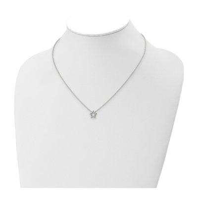 Sterling Silver Cut-Out Star Pendant Necklace – view 5