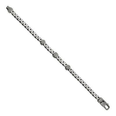 Men's Sterling Silver 8.3mm Link Chain Bracelet – view 3